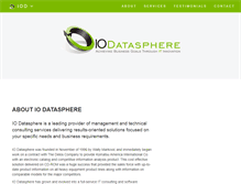 Tablet Screenshot of iodatasphere.com